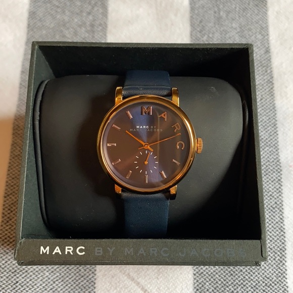 Marc Jacobs Navy & Gold Watch